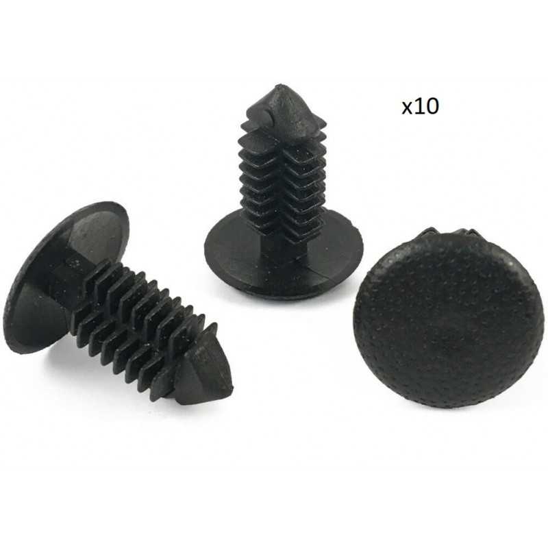 10 Fixations Plastique Pour Tapis De Coffre Citroën - Référence OEM - Neuf Sous Blister