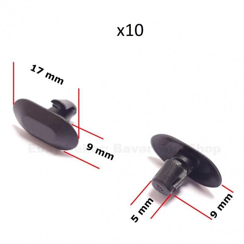 X10 Clips de Fixation Garniture Porte Peugeot Partner 407 807 Modus Ph. 1  et 2 Clio 3 - Cdiscount Auto