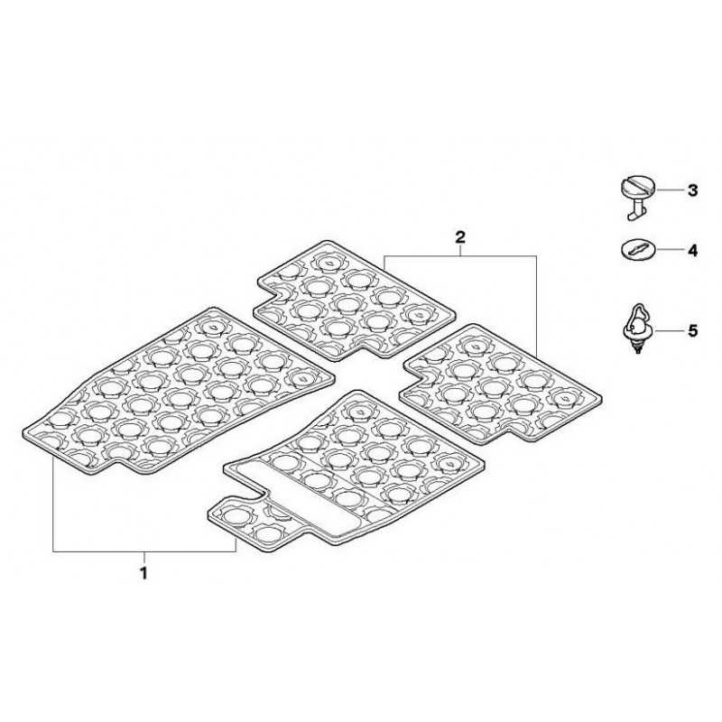 Clips De Fixation Tapis De Sol Pour BMW E46/318i/325i/X3 - Lot De 10, Noir, Nylon, Longueur Tige 17,5 Mm