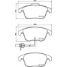 4x Plaquettes de Frein - Audi A4 A5 Q5 101444179