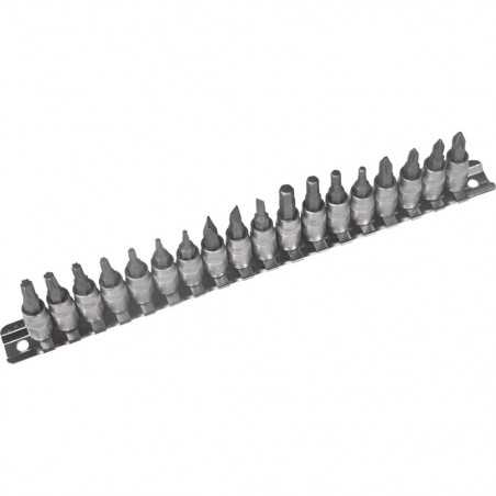 RAIL A 18 DOUILLES TOURNEVIS 1/4" 52909