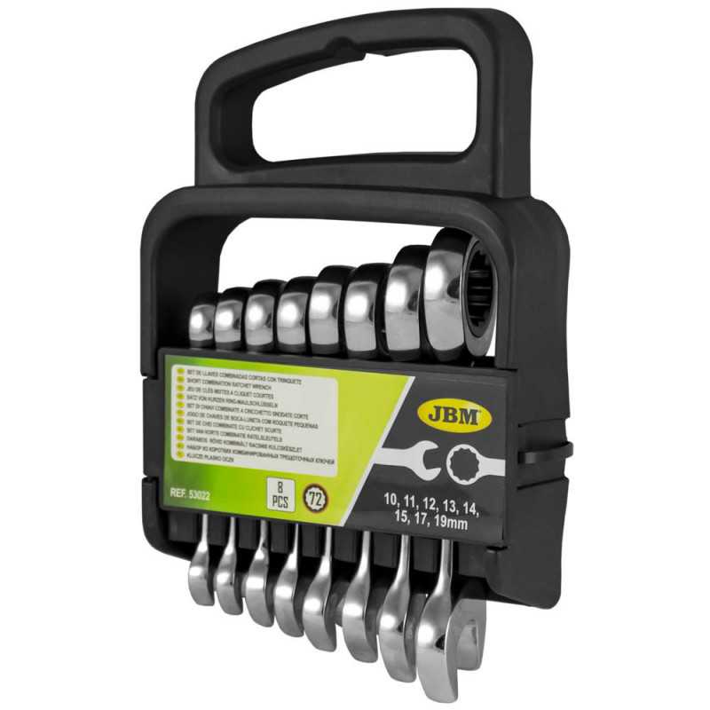 Lot De 8 Clés Mixtes Stanley 10-17 Mm - Étui Compact - Robustesse Professionnelle - Pour Bricolage Et Mécanique