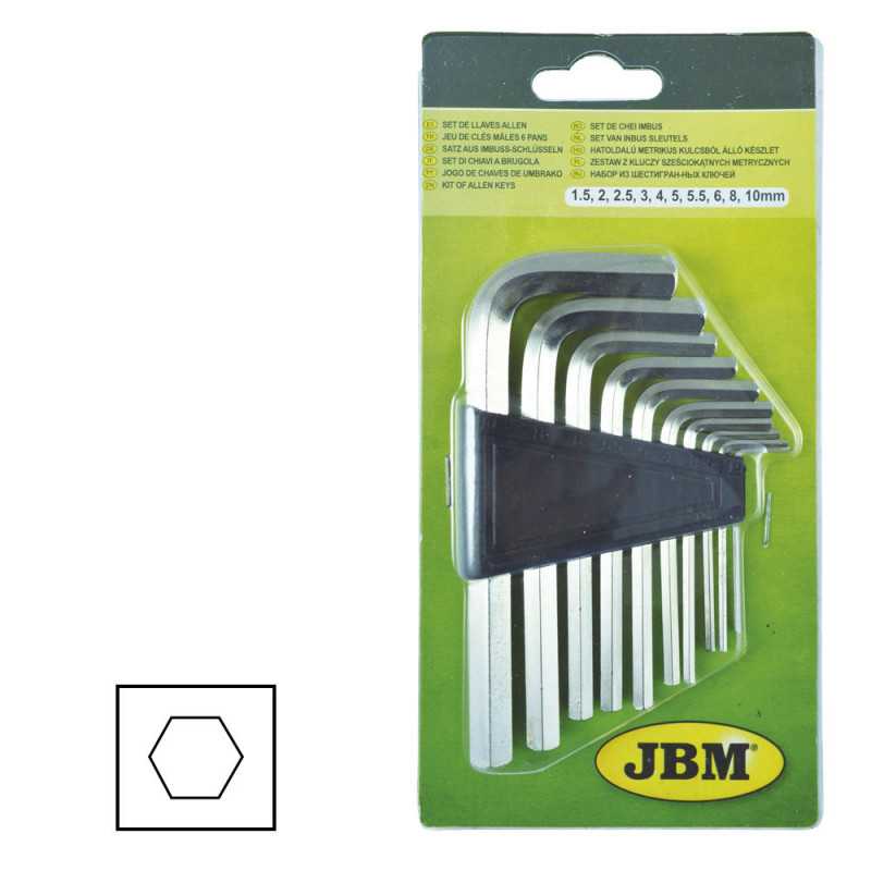 Jeu De 10 Clés Allen Stanley - 1,5 à 10 Mm En Acier Phosphaté