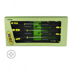 JEU DE 7 TOURNEVIS CRUCIFORMES AVEC EVA MODULE 51378