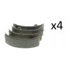 4x mâchoires de frein arrière - Audi, Seat, Skoda, Volkswagen 102440209 First  VH