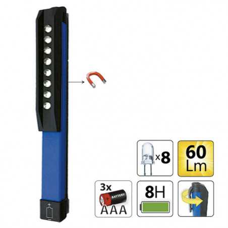 TORCHE STYLO 8 LED'S AIMANTÉ 52582 TORCHE STYLO 8 LED'S AIMANTÉ 52582