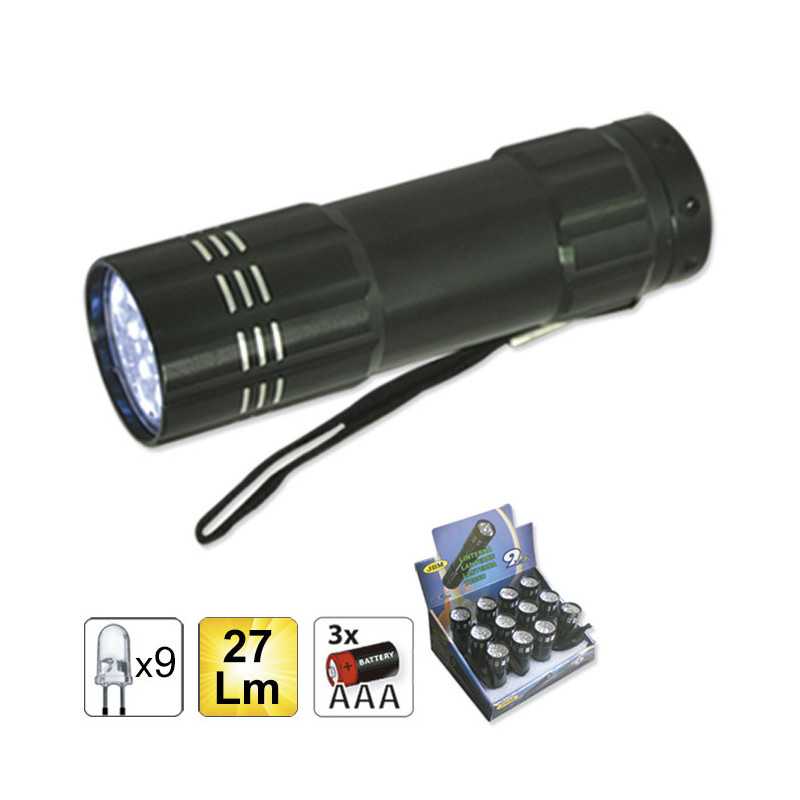 LAMPE TORCHE DE 9 LEDS 51325