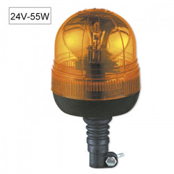 GYROPHARE AVEC TIGE FLEXIBLE H1 24V 70W 51965