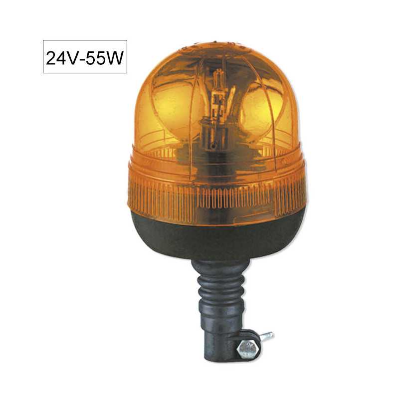 GYROPHARE AVEC TIGE FLEXIBLE H1 24V 70W 51965