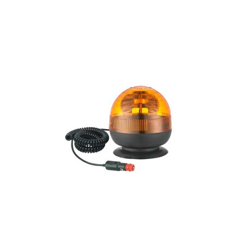 GYROPHARE 12V BAS AIMANTÉE AVEC PRISE D'ALLUME-CIGARE 52299