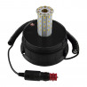 GYROPHARE 6 FONCTIONS À LED 12-24V AVEC PRISE ALLUME-CIGARE 52375