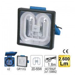 PROJECTEUR MOBILE 55W CARRÉ 52232