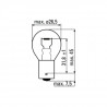 AMPOULE OBN 2 POLOS 12V 21/5W BAY15D 52367