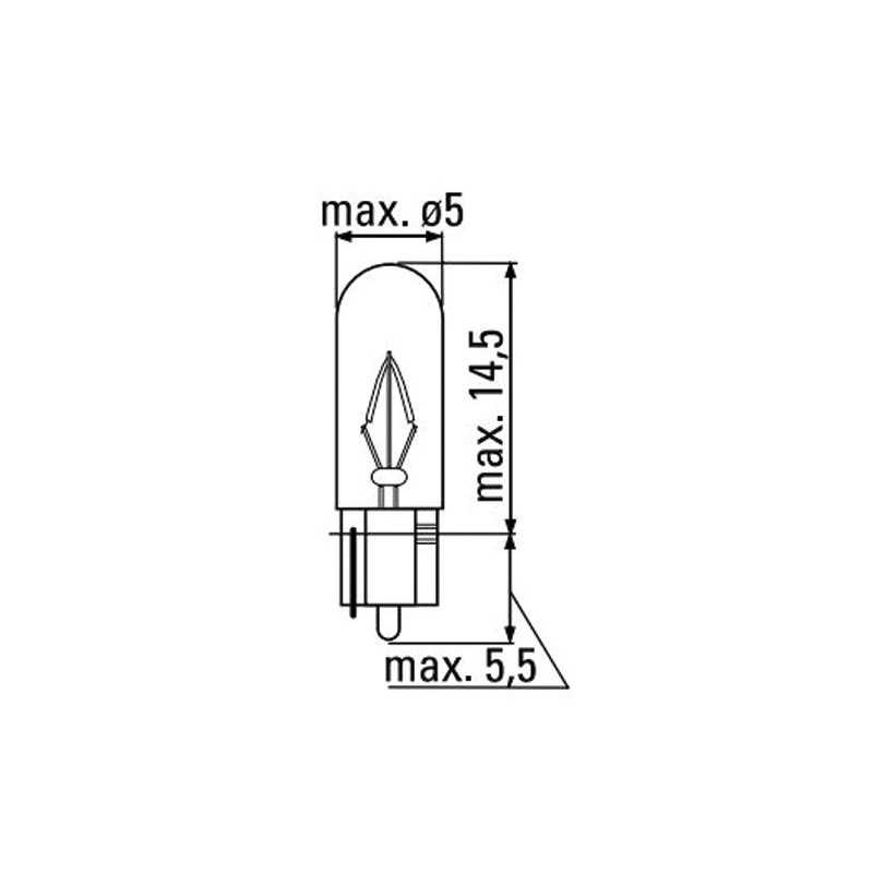 LAMPE OBN 12V 1.2 W T5 52859