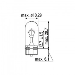 LAMPE OBN 12V 3W T10 52860