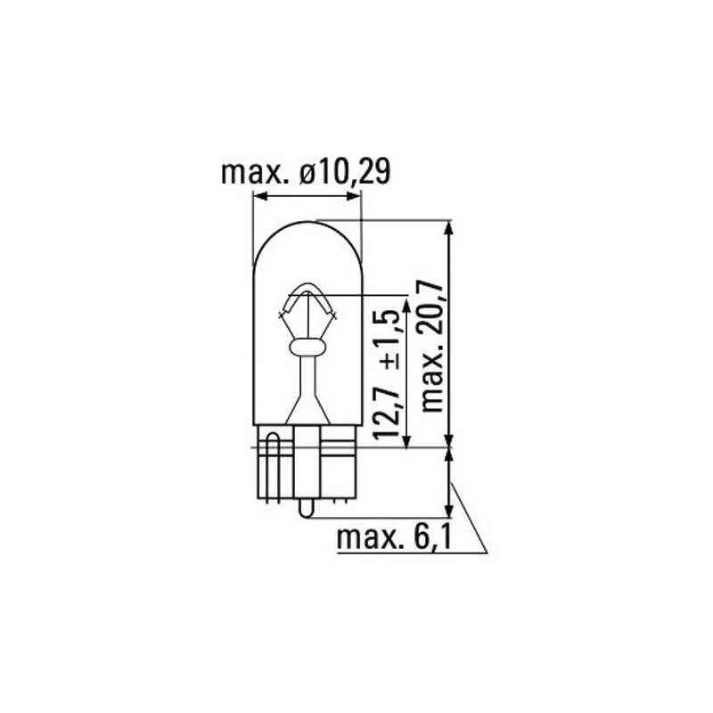 LAMPE OBN 12V 3W T10 52860