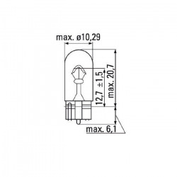 LAMPE OBN 12V 5W T10 52861