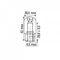 LAMPE OBN 21W T20 12V 52862