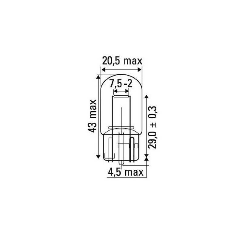 LAMPE OBN 21W T20 12V 52862