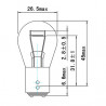LAMPE OBN 12V 21/4W BAZ15D 52868