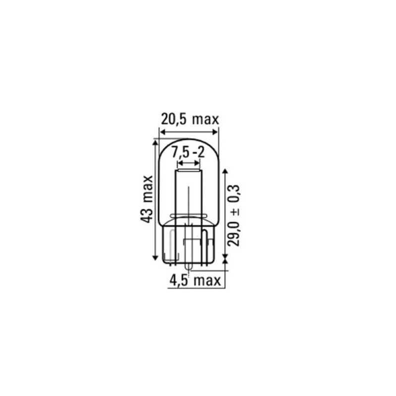 AMPOULE OBN 12V 21W S/T20A 52368