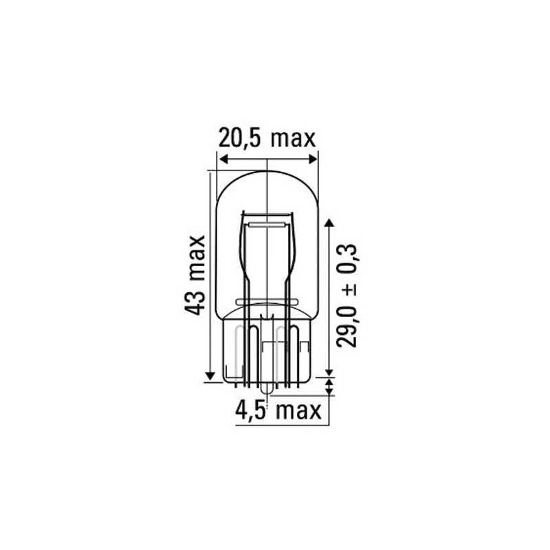 LAMPE OBN 21 / 5W 12V T20 52864