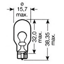 LAMPE OBN 18W 12V T15 52866