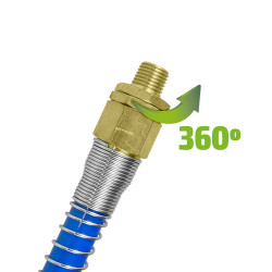 TUYAU SPIRAL PNEUMATIQUE 10 MM - 15 M - CONNECTEUR 1/4" 53632