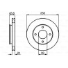 2x disques de frein - MITSUBISHI colt SMART forfour 0986479187