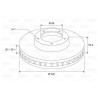 1x Disque de Frein - Audi A4 A5 Q5 Diam 320mm 197196