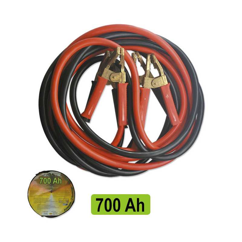 CABLE DE DÉMARRAGE 70MMX2 / 5M AVEC PINCES EN LAITON MASSIF 51238