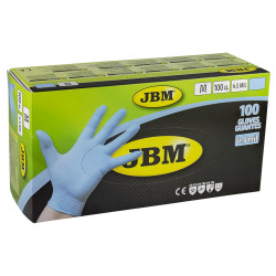 BOITE 100 GANTS BLEUS EN NITRILE T. M 4.5MIL 52447