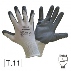 GANTS A/ PAUME RENFORCÉE DE NITRILE T 11 51398N