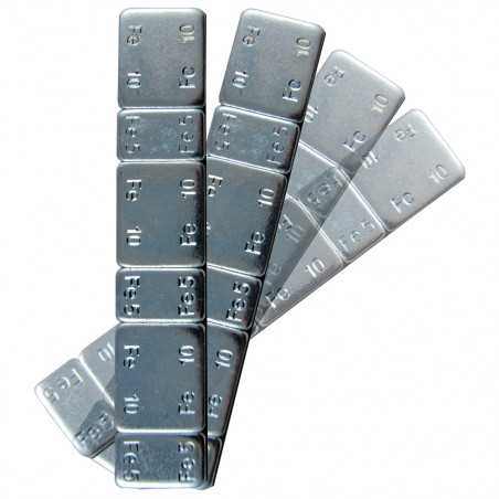 MASSE EQUILIBRAGE AUTOCOLLANTE EN FER EN PASTILLE DE 45 GR. 50601