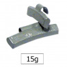 MASSE D'EQUILIBRAGE EN ZINC 15g. JANTE ALLIAGE 50780