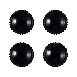 4x BOUCHONS DE PLASTIQUE NOIR P/VALVES 11902