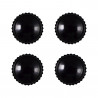 4x BOUCHONS DE PLASTIQUE NOIR P/VALVES 11902