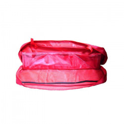 POCHETTE ROUGE AVEC 6 COMPARTIMENTS ET DIVISION POUR KIT D'URGENCE 51680