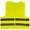 GILET JAUNE AVEC RUBAN GRANDE VISIBILITÉ HOMOLOGUE 51817