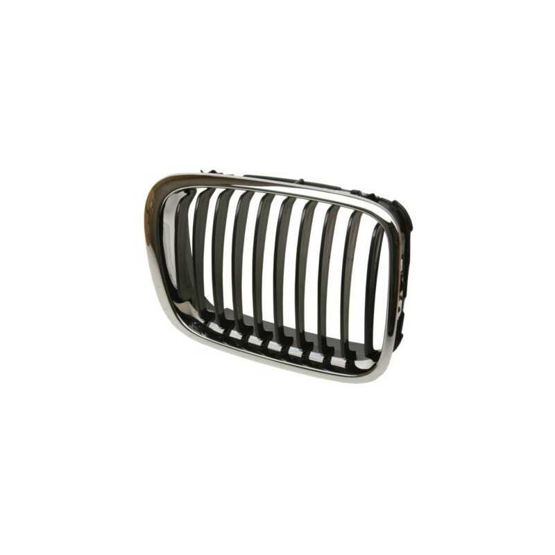 Grille de Calandre Avant Droit Chrome Noir - Bmw 3 E46 1998 à 2001 2008052