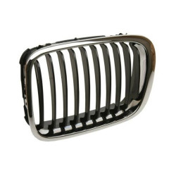 Grille de Calandre Avant Gauche Chrome Noir - Bmw 3 E46 1998 à 2001 2008051