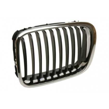 Grille de Calandre Avant Gauche Chrome Noir - Bmw 3 E46 1998 à 2001 2008051