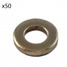 50 RONDELLES DE CUIVRE POUR INJECTEURS (13,8 x 7,3 x 1,4MM) 13819