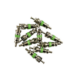 10x SOUPAPES POUR RÉF. 53599 - 4x18 mm R12 (VERT) 14594