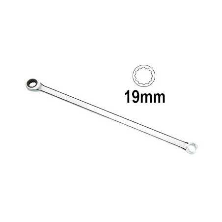 1x CLE AVEC CLIQUET EXTRA LONGUE 19MM 13462