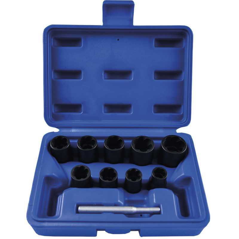 SET DE DOUILLES TWIST DE 3/8" EXTRACTION D'ECROUS ENDOMMAGÉES 51998