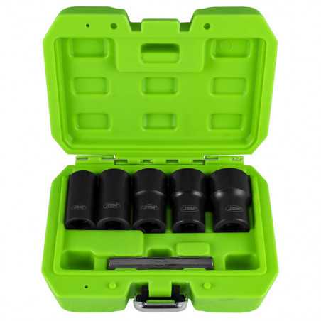 SET DE DOUILLES TWIST DE 1/2" EXTRACTION D'ECROUS ENDOMMAGÉS 52153 SET DE DOUILLES TWIST DE 1/2" EXTRACTION D'ECROUS ENDOMMAGÉS 52153