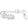 PIED DE BICHE ARTICULÉ POUR DESSERRER POULIES 52961