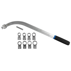 JEU DE CLÉS COURBÉES POUR EXTRACTION DE COURROIES TÊTE INTERCHANGEABLE 52832