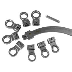 JEU DE CLÉS COURBÉES POUR EXTRACTION DE COURROIES TÊTE INTERCHANGEABLE 52832